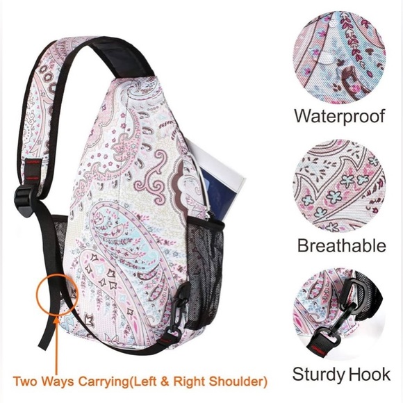 MOSISO Sling Backpack,Travel Hiking Daypack Pattern Rope
Crossbody Shoulder Bag - Picture 4 of 16